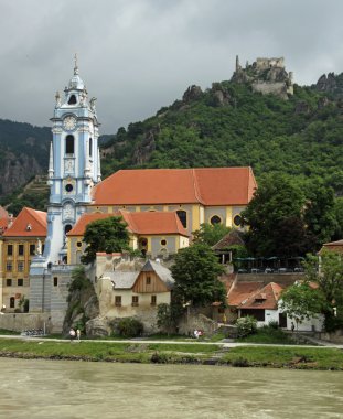 Old Abby of Dürnstein at river Danube