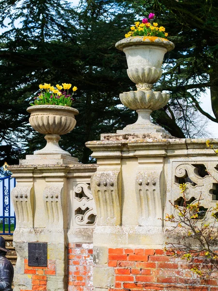 Vaso di fiori di pietra — Foto Stock