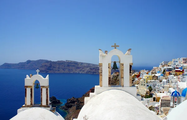Increíbles casas blancas de Santorini — Foto de Stock