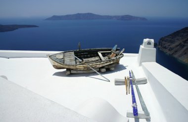 Eski gemi, santorini Adası