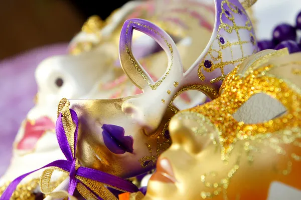 Venezianische Karnevalsmasken, Venedig, Italien — Stockfoto