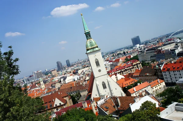 Bratislava, Slovakya - şehir panoraması — Stok fotoğraf