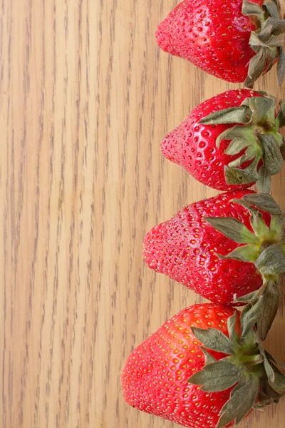 Line Of Strawberries — Stock Photo, Image