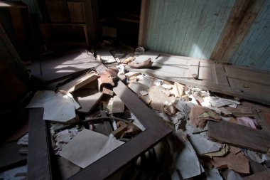 Trashed Room In The Sunlight clipart
