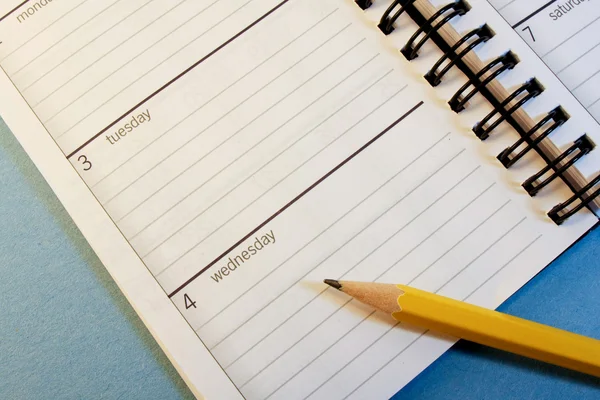 Wednesday day planner — Stock Photo, Image