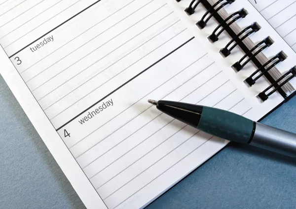 stock image Day planner with pen