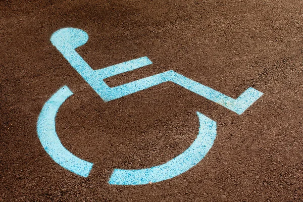 Handicap rolstoel teken — Stockfoto