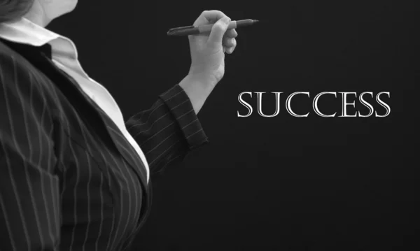 Succes zakenvrouw — Stockfoto