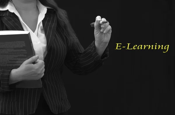 E-Learning-Lehrer — Stockfoto