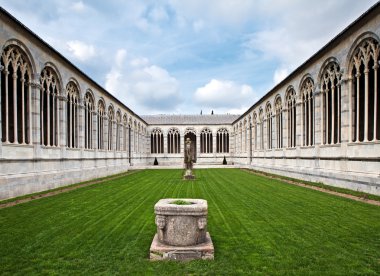 Cemetery at Cathedral Square in Pisa, Italy clipart