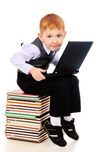 stock image Kid laptop