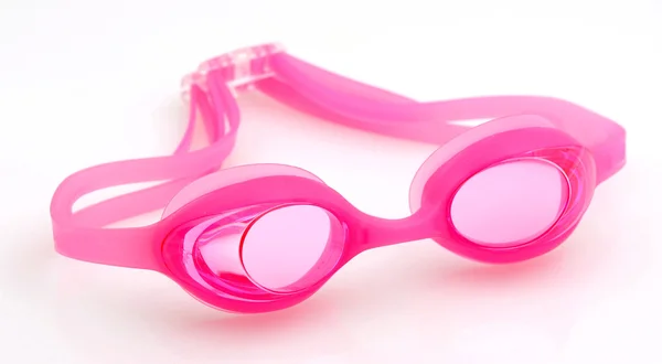 Рожевий плавальні окуляри — стокове фото