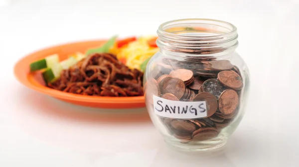 Saving money on food — Stock Photo, Image