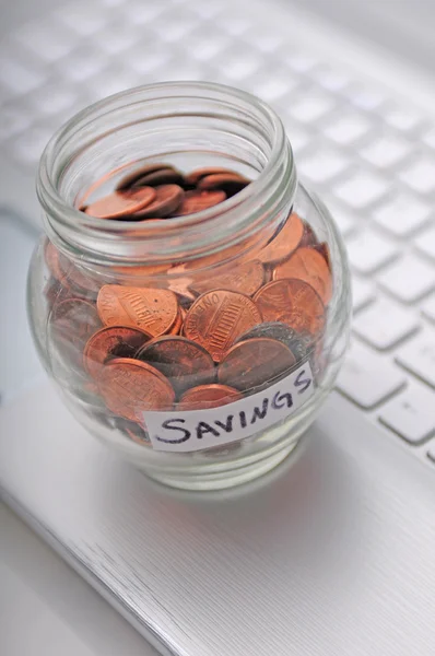 Working to save money — Stock Photo, Image