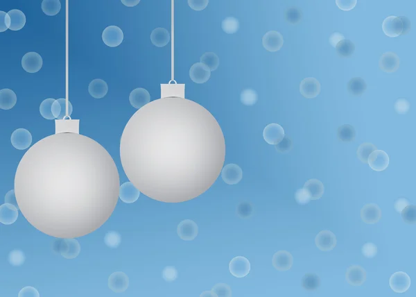 Gümüş ve mavi Noel — Stok fotoğraf