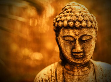 Buddha in sepia clipart