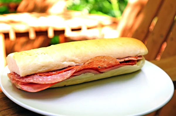 Taze İtalyan denizaltı sandviç — Stok fotoğraf