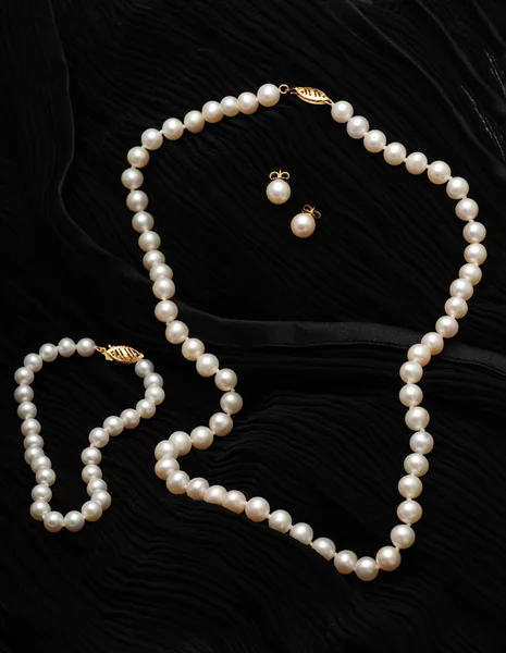 Ensemble de bijoux de perles — Photo