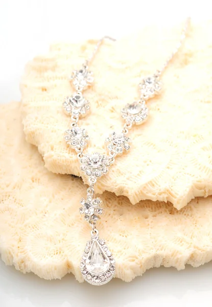 Glamorousl diamond necklace — Zdjęcie stockowe