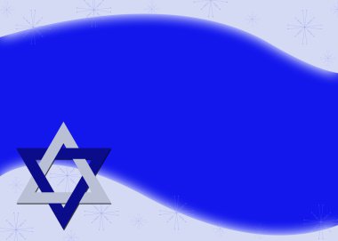 Hanukkah Star of David background clipart