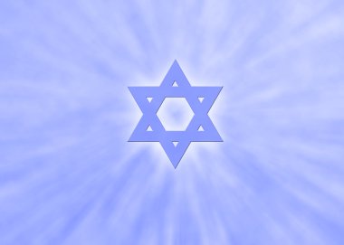 Blue Jewish background clipart
