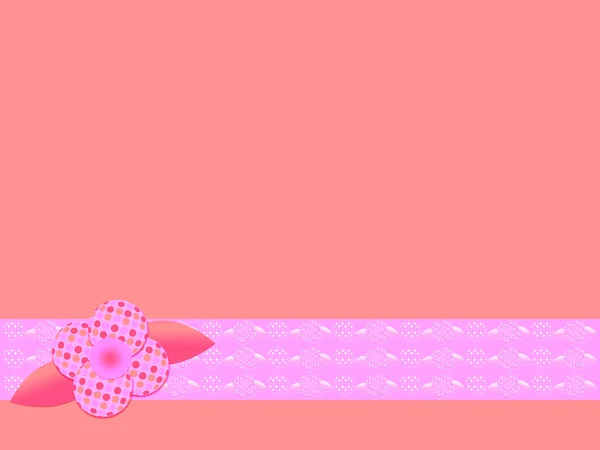Ροζ λουλούδι ρετρό φόντο — Stockfoto