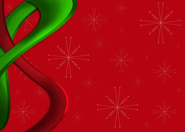 Abstracte achtergrond van groene en rode Kerstmis — Stockfoto
