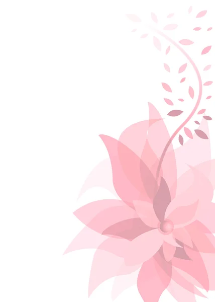 Розовый летний фон с цветами — стоковое фото