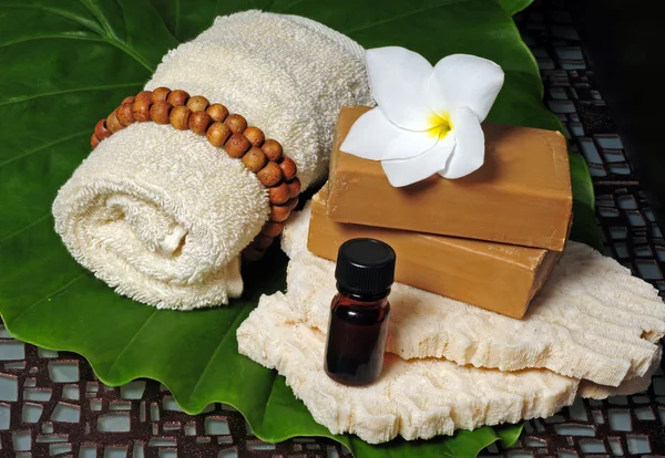 Relaxing spa products — Stock Photo, Image