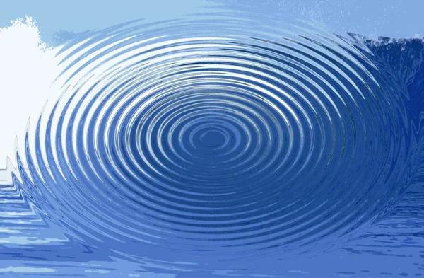 stock image Blue circular abstract background