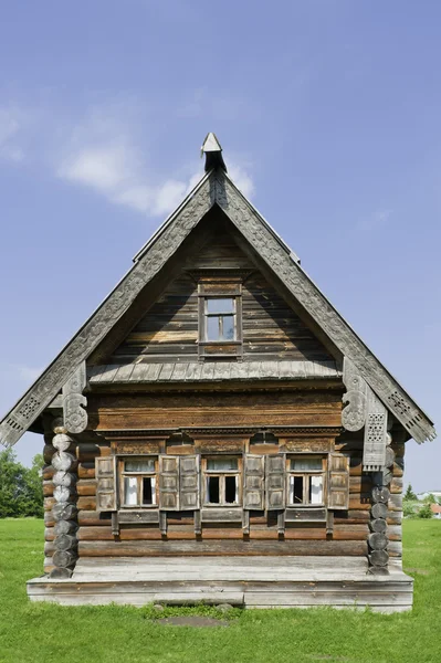 A fachada de casas de aldeia . — Fotografia de Stock