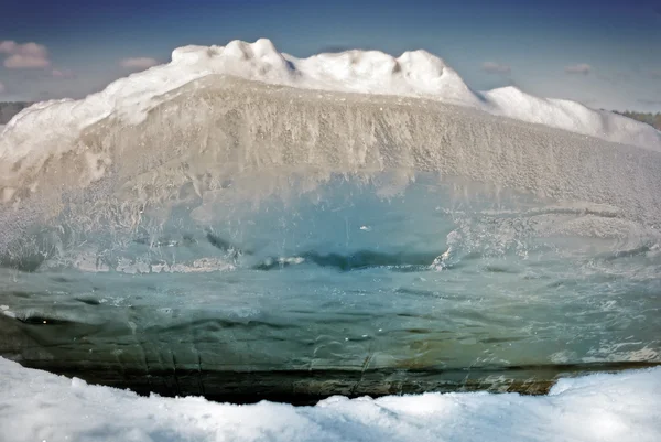 Разбить льдины, крупным планом — стоковое фото