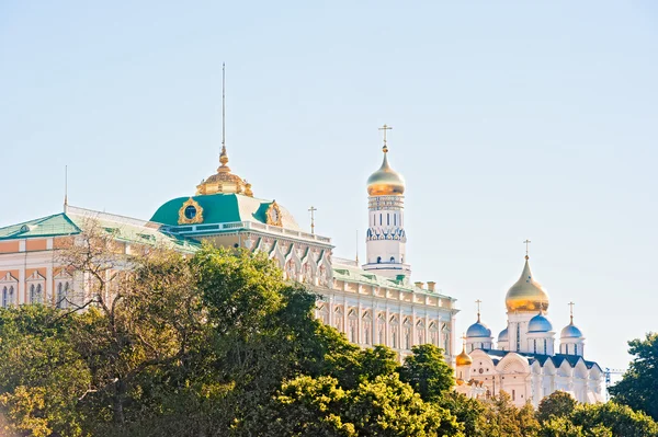 O Kremlin, Moscou, o Palácio do Kremlin e as Catedrais — Fotografia de Stock
