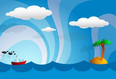 Cartoon tropics clipart