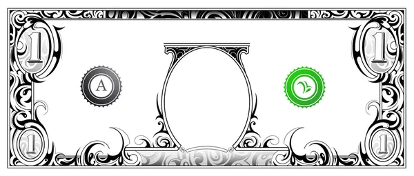 Dolarové bankovky — Stockový vektor