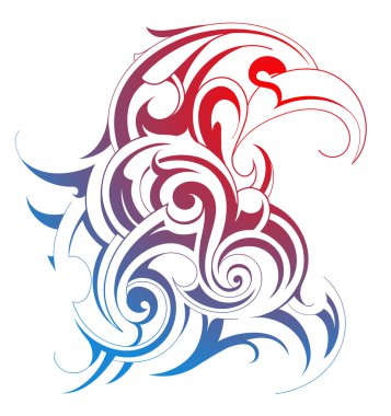 Tribal eagle clipart