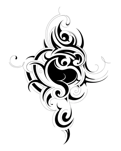 Tribal kunst tatoeage — Stockvector