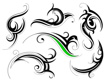 Decorative shapes clipart