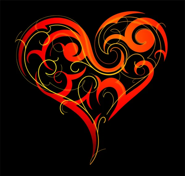 Día de San Valentín en forma de corazón — Archivo Imágenes Vectoriales