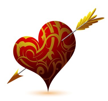 Saint Valentine's Day heart-shape clipart