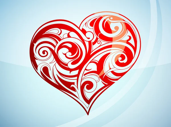 Dia de São Valentim em forma de coração — Vetor de Stock