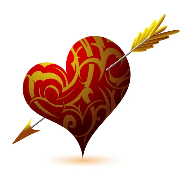 Svatý Valentýn srdce tvar — Stockový vektor