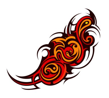 Tribal tattoo clipart