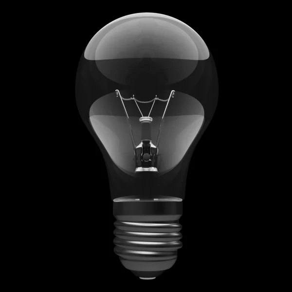 stock image 3D Bulb on black background