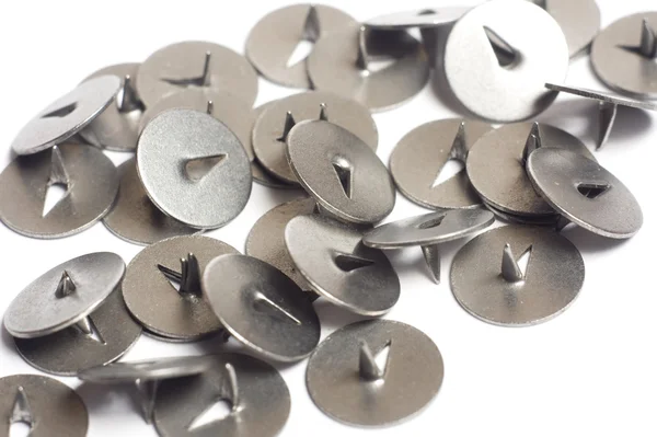 stock image Metal thumbtacks close-up