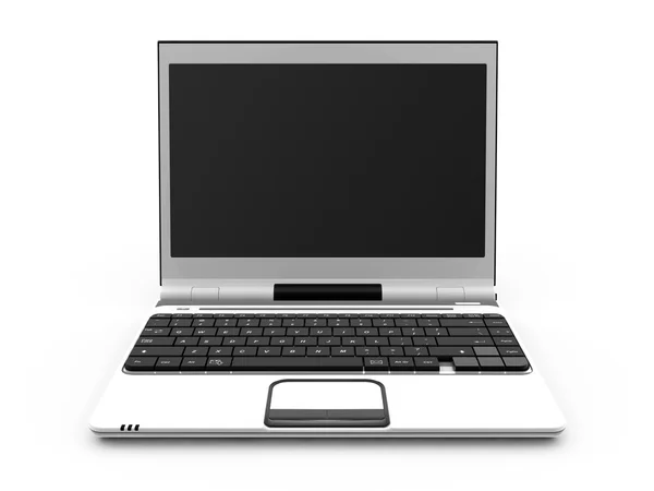 White laptop — Stock Photo, Image