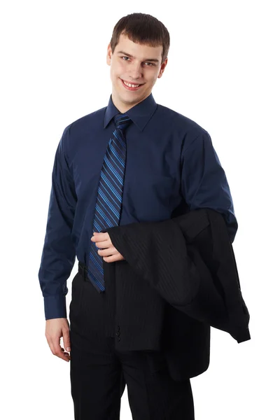 Young business man isolated on white background — Stock Photo, Image