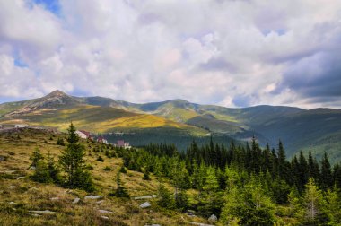 Dağlardaki güzel yaz manzarası