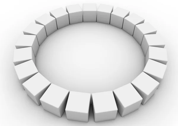 stock image Circular cubes