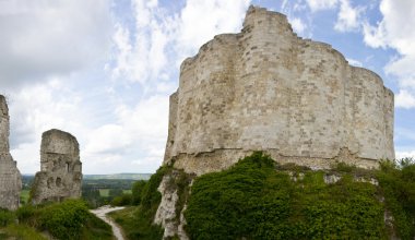 Richard Lion Heart Castle ruins - Panorama clipart